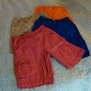 4 Pair Boys Cargo Shorts size 14-16